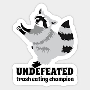 Funny Raccoon Trash Panda 3 Sticker